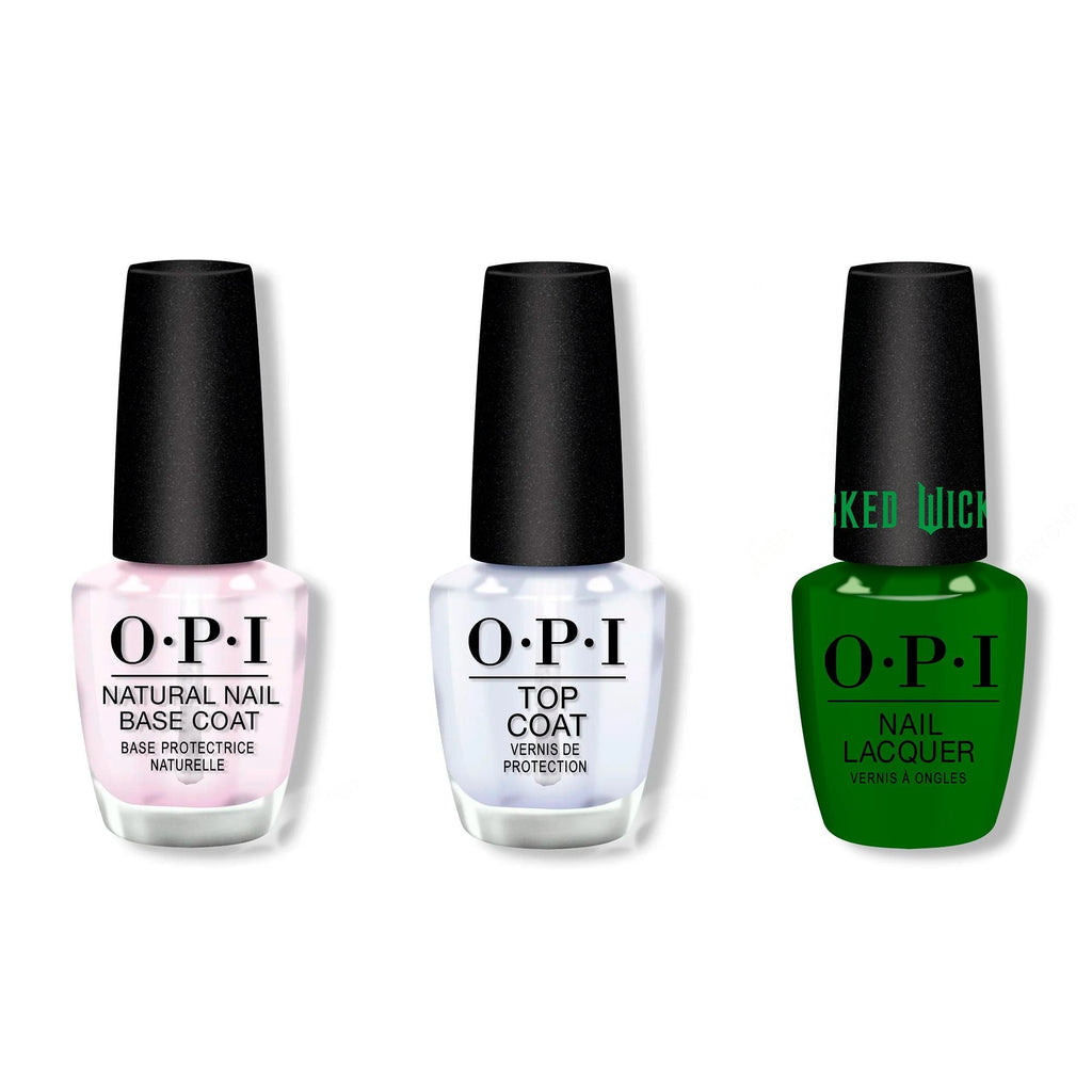 OPI - Nail Lacquer Combo - Base, Top & Witch O'Clock - Professional Care