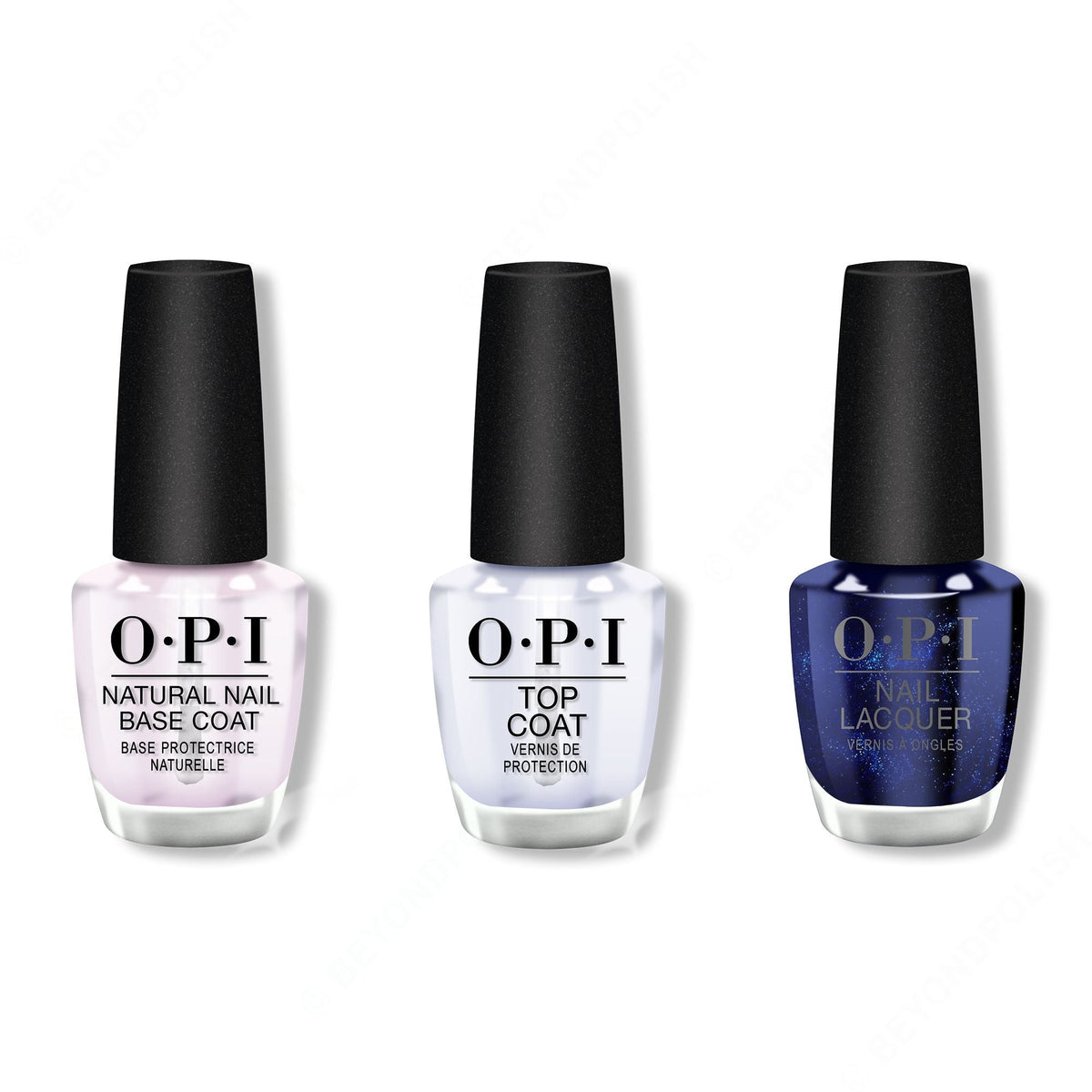 OPI - Nail Lacquer Combo - Base, Top & Yoga-ta Get this Blue! 0.5 oz - Professional Care