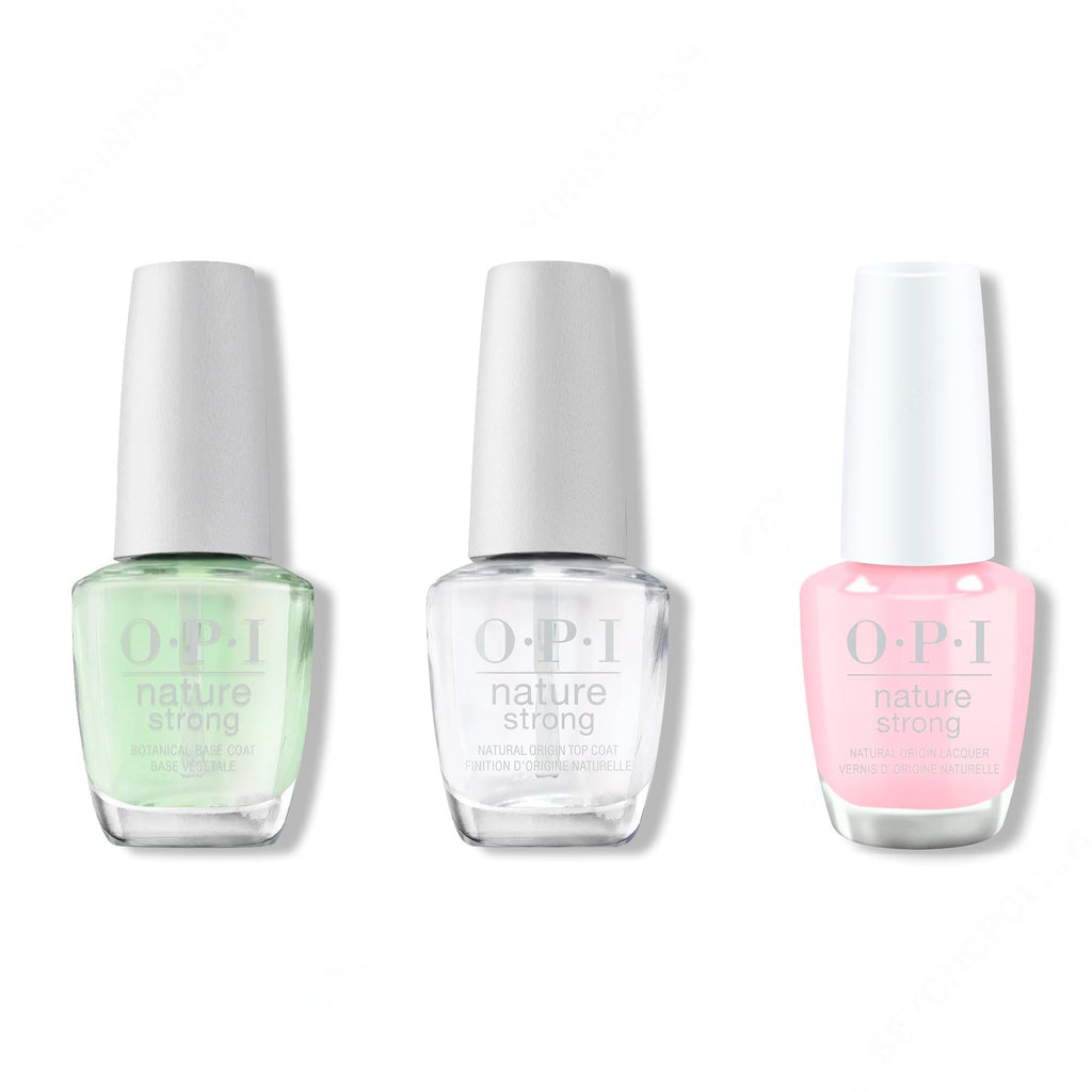 OPI - Nature Strong Combo - Base, Top & Blossom Into Awesome - Professional Care