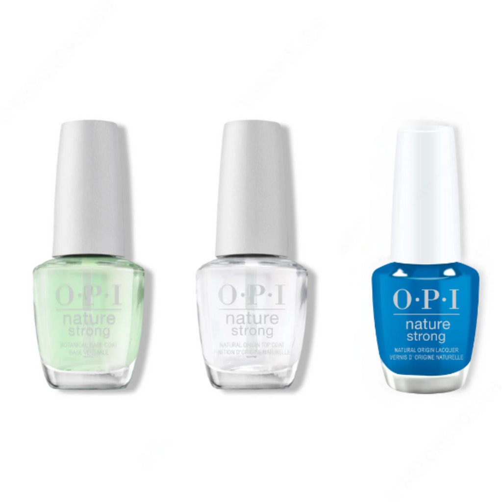 OPI - Nature Strong Combo - Base, Top & Fresh as a Blue Daisy - Professional Care